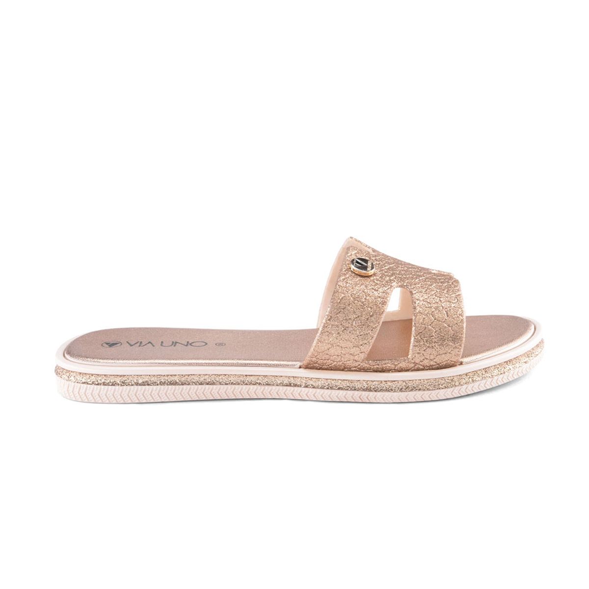 VIA UNO - Sandalias Via Uno Lc030220 Rose Gold - Mujer