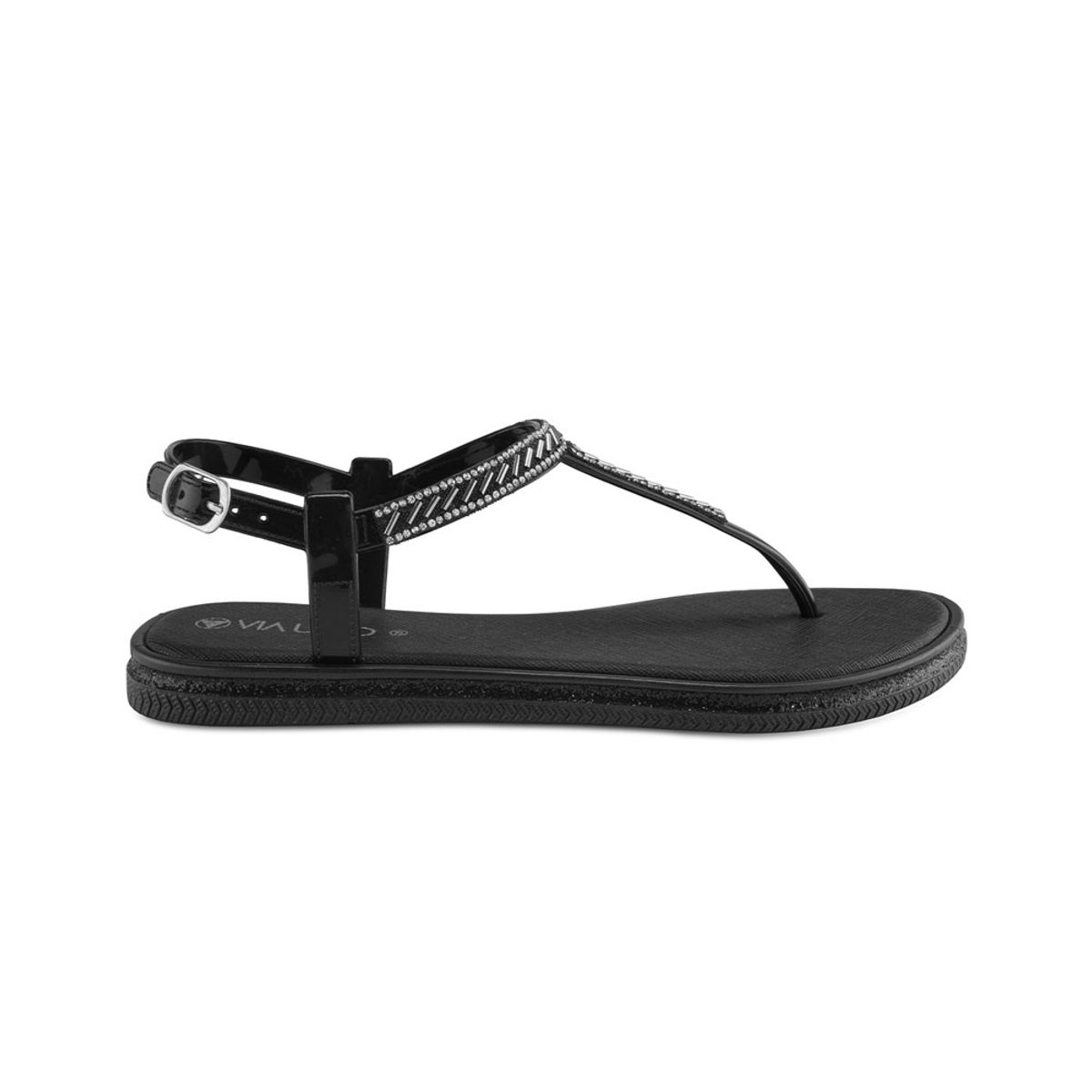 VIA UNO - Sandalias Via Uno Lc044823 Black - Mujer