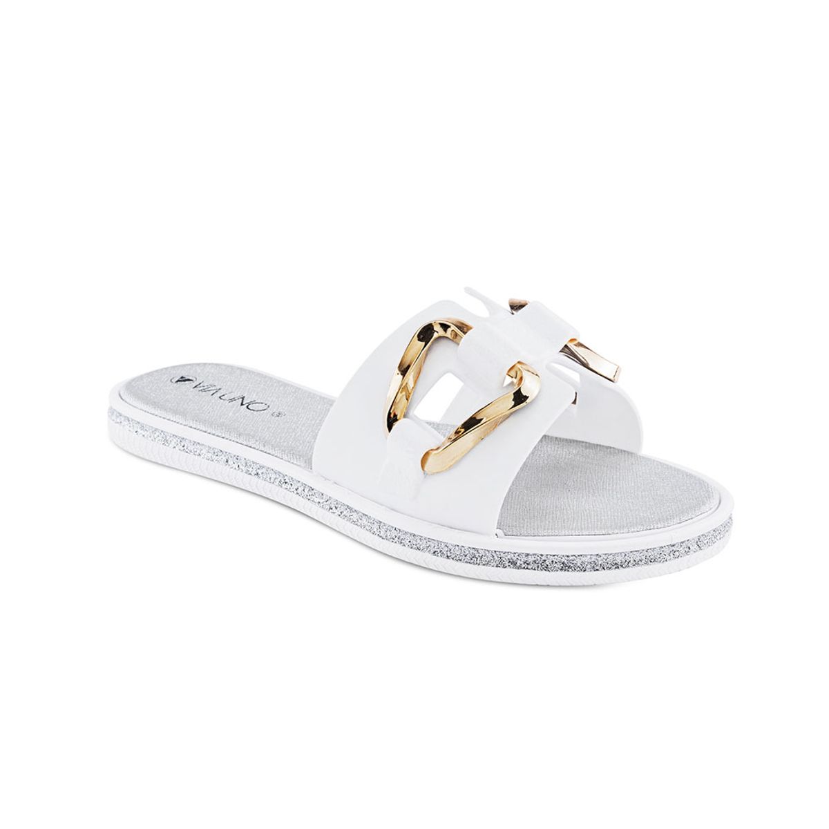 VIA UNO - Sandalias Via Uno Lc042873 White - Mujer