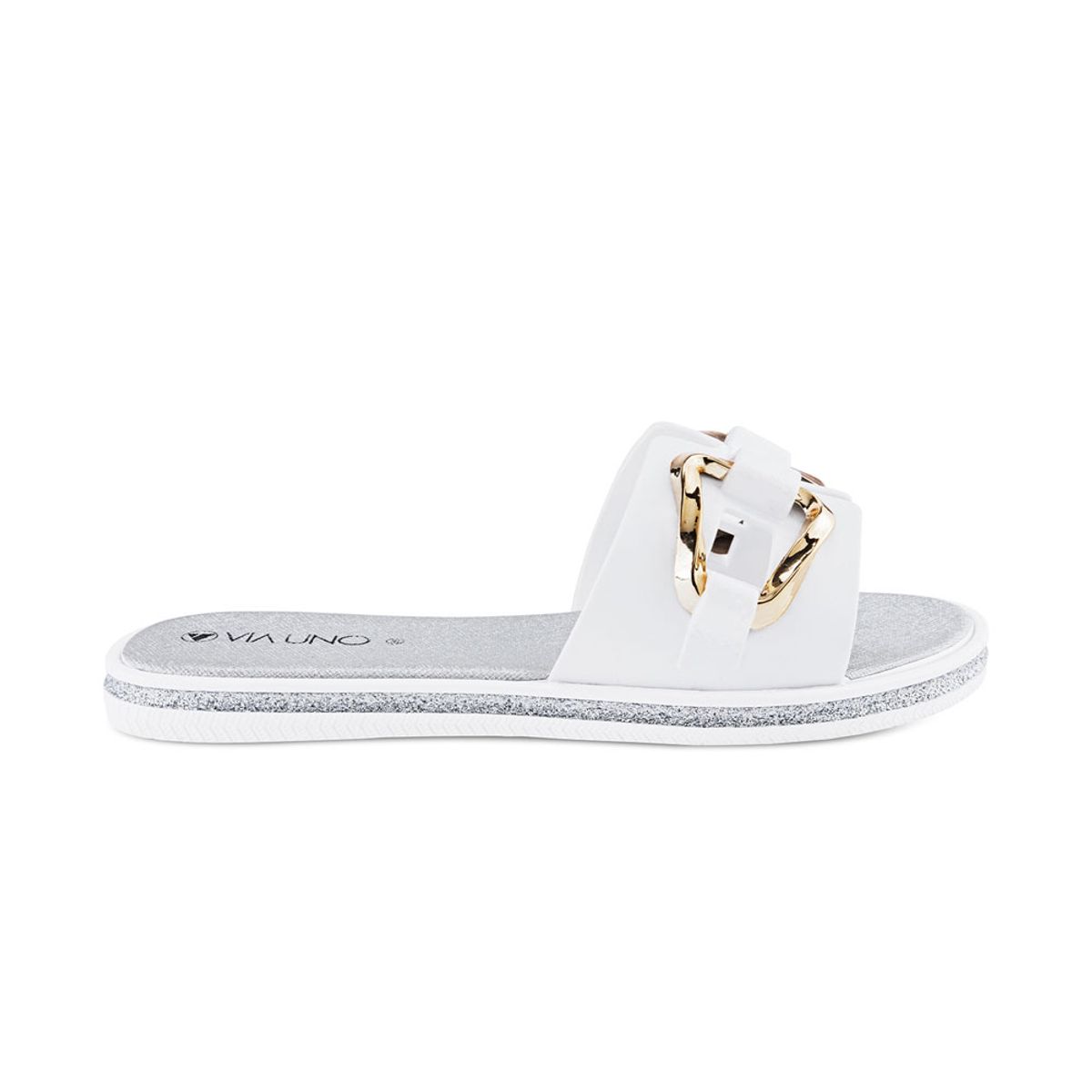 VIA UNO - Sandalias Via Uno Lc042873 White - Mujer