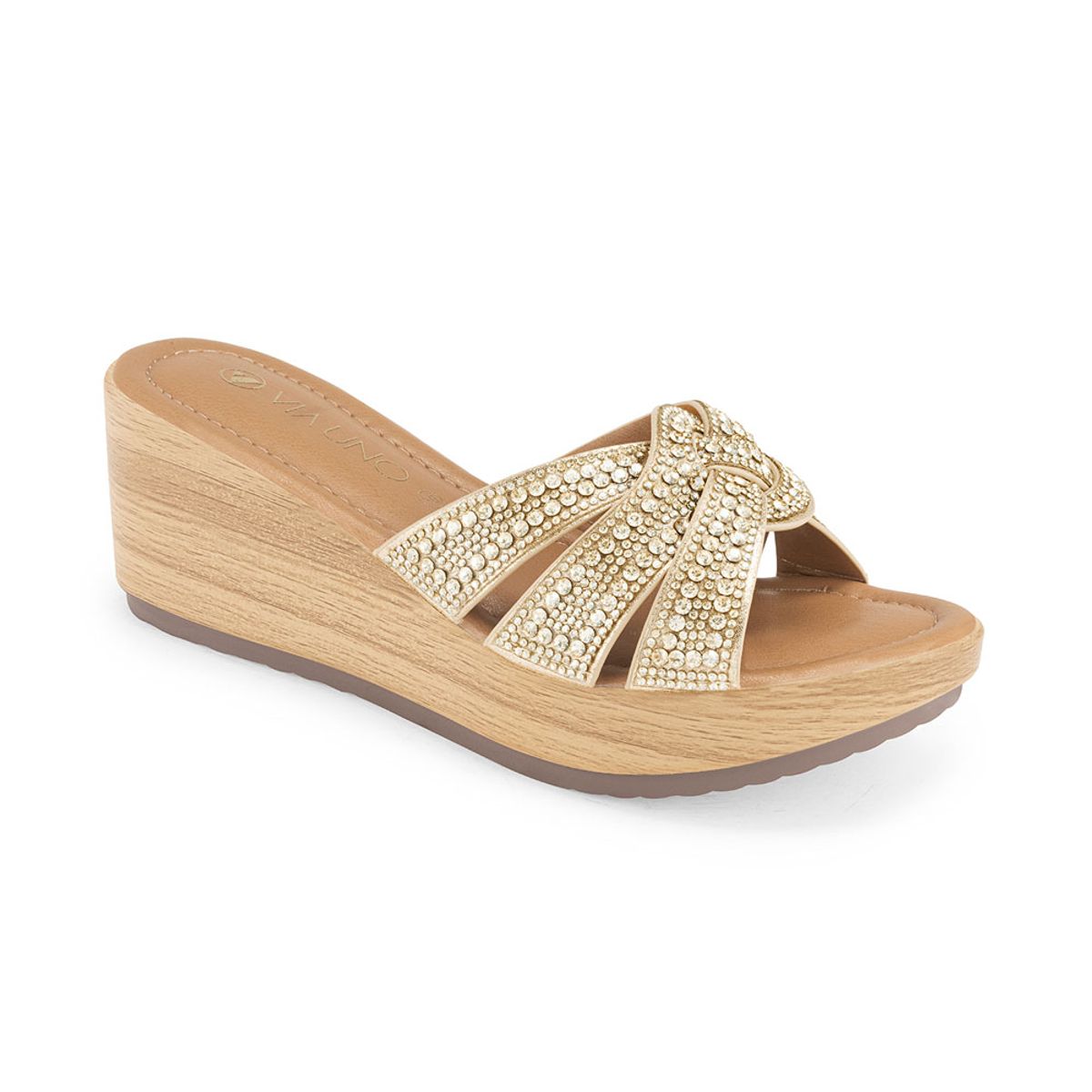 VIA UNO - Sandalias Via Uno 2B3606-3 Gold - Mujer