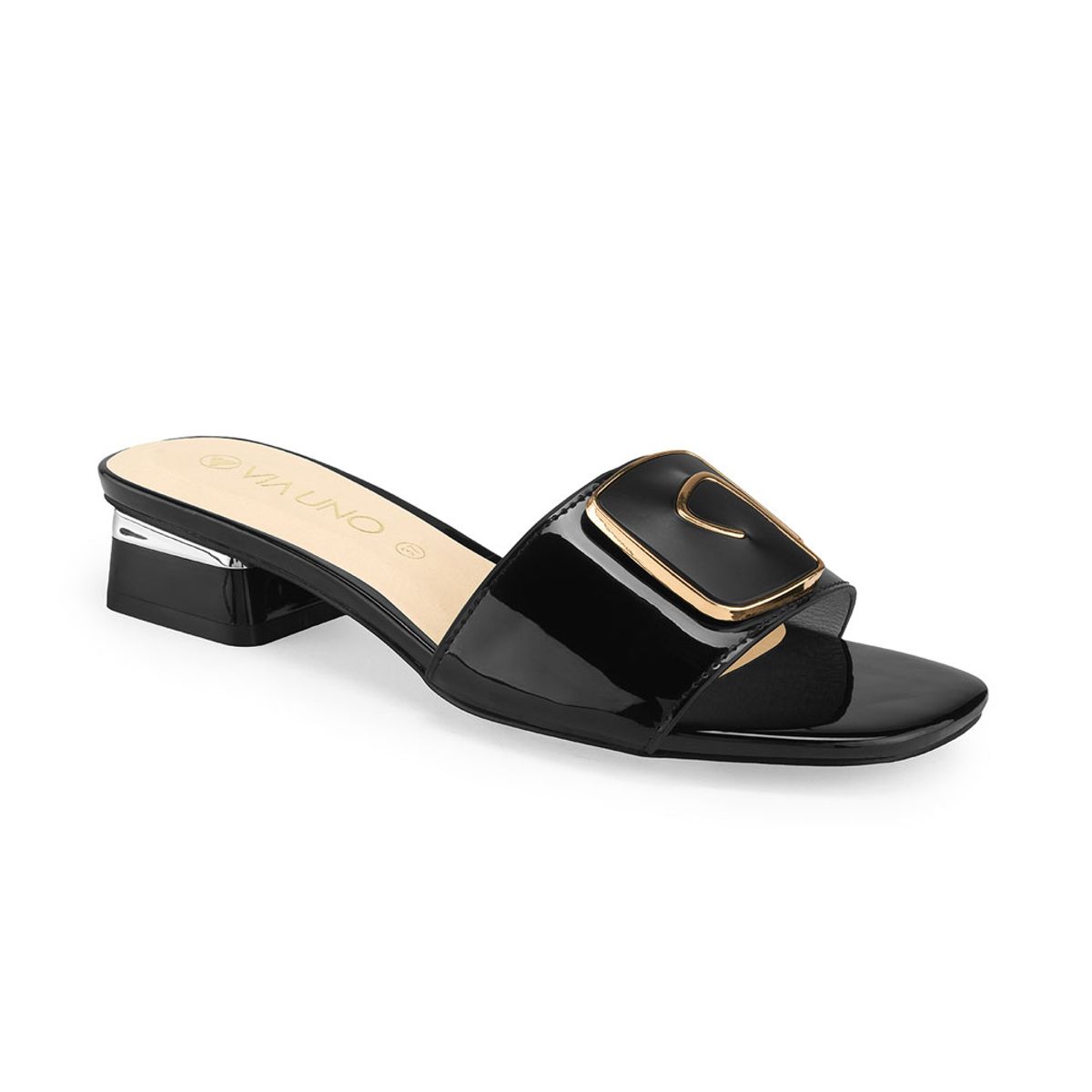 VIA UNO - Sandalias Via Uno 6F8103-7 Black - Mujer