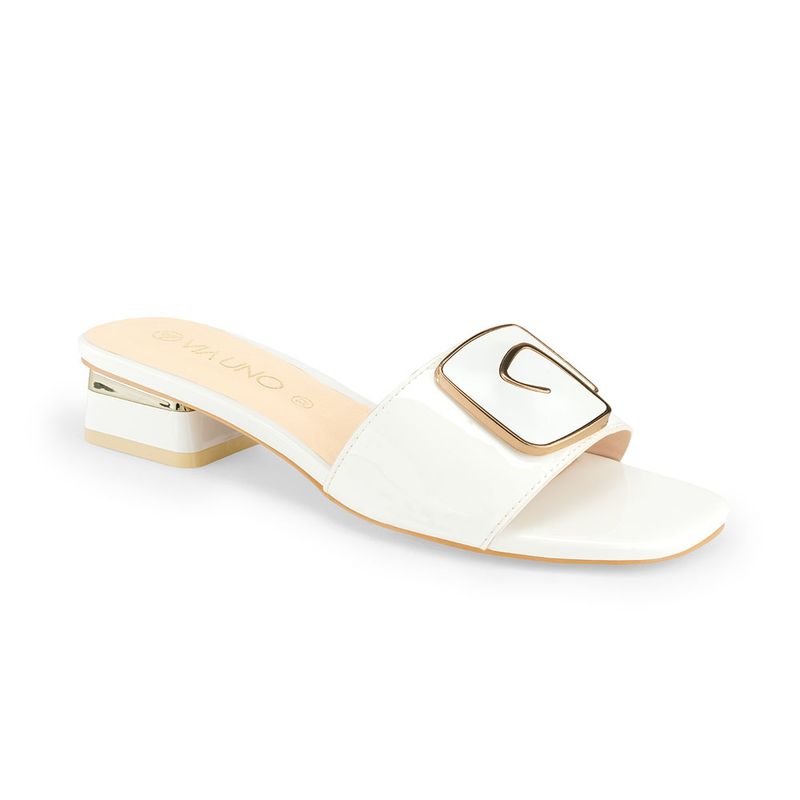 VIA UNO - Sandalias Via Uno 6F8103-7 White - Mujer