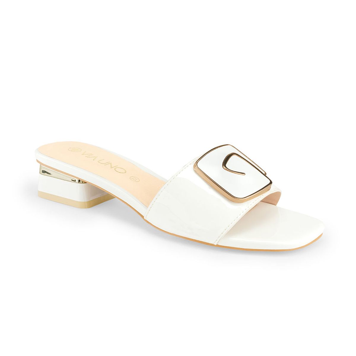 VIA UNO - Sandalias Via Uno 6F8103-7 White - Mujer