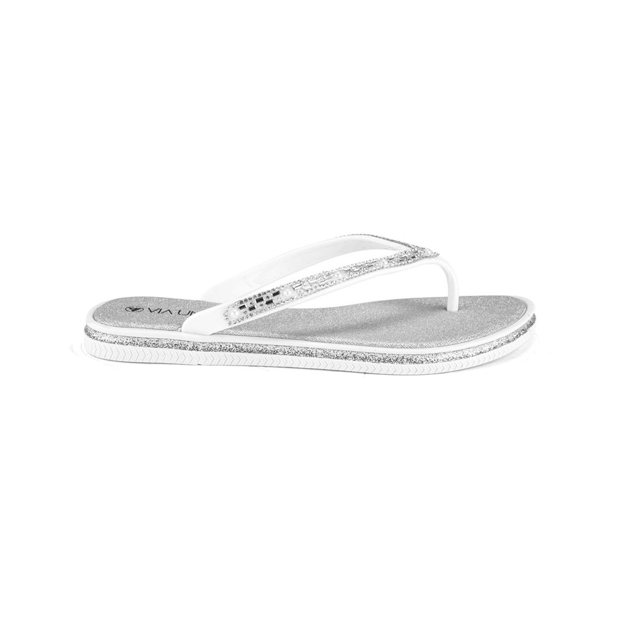 VIA UNO - Sandalias Via Uno Lc044592 White - Mujer