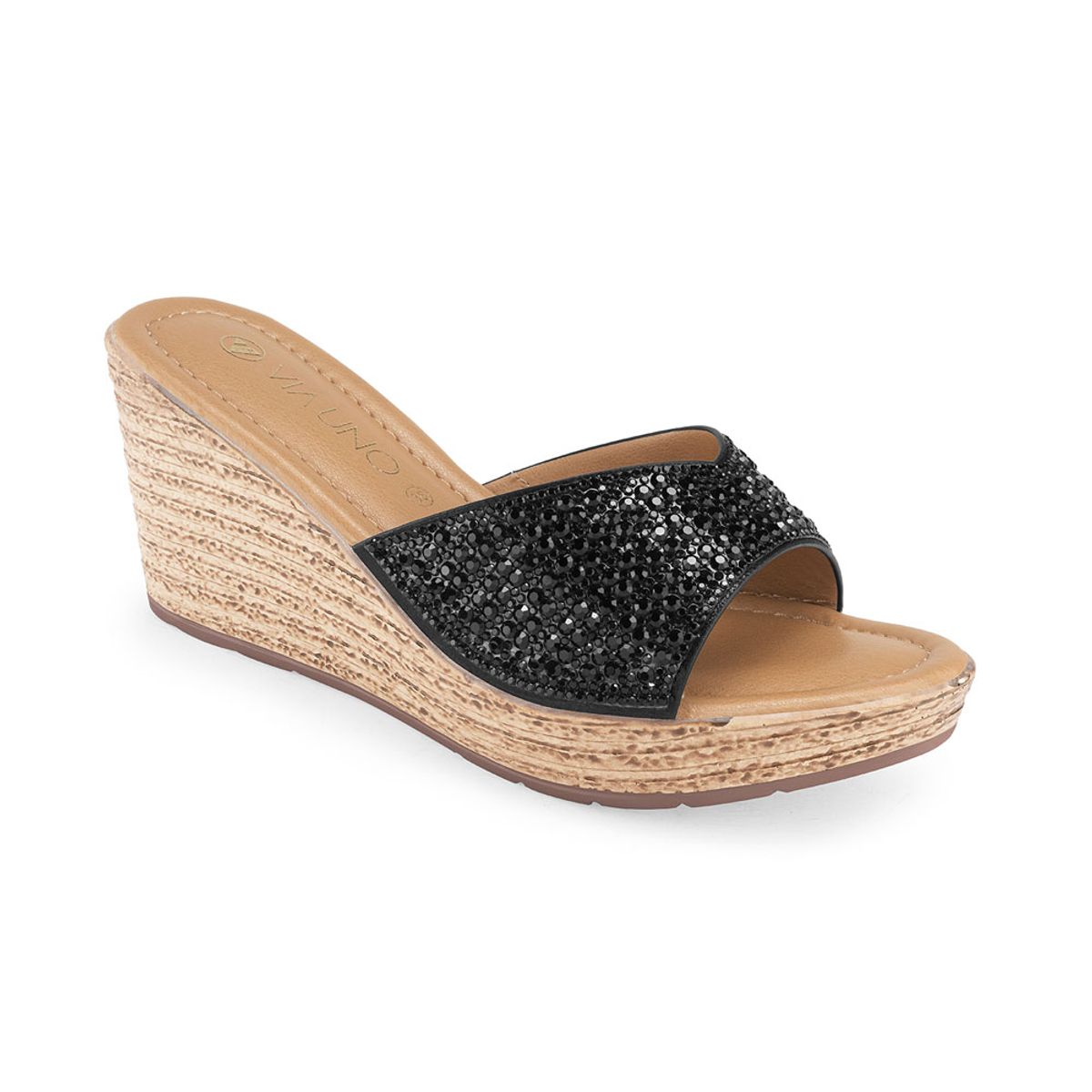 VIA UNO - Sandalias Via Uno 2B3609-2 Black - Mujer