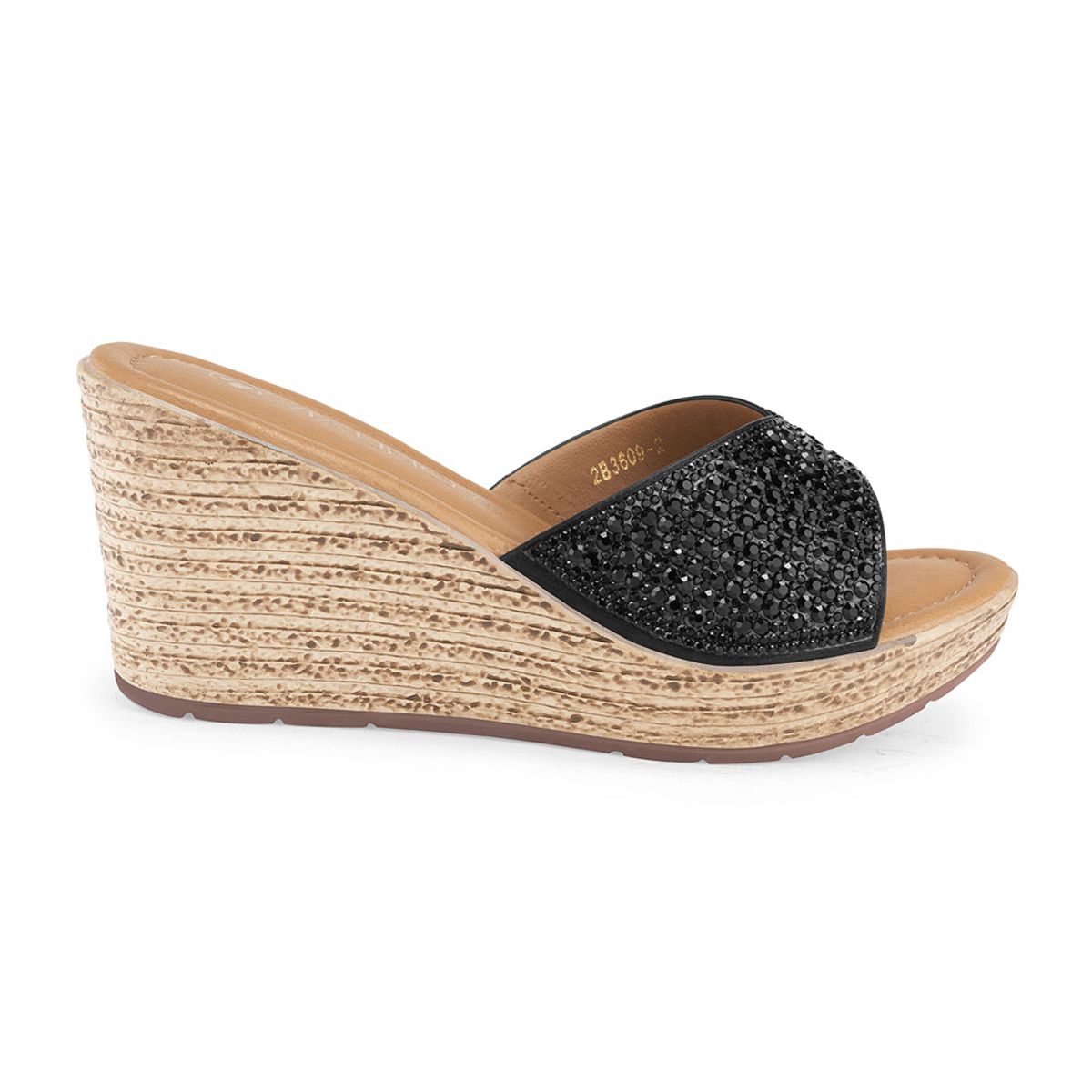 VIA UNO - Sandalias Via Uno 2B3609-2 Black - Mujer