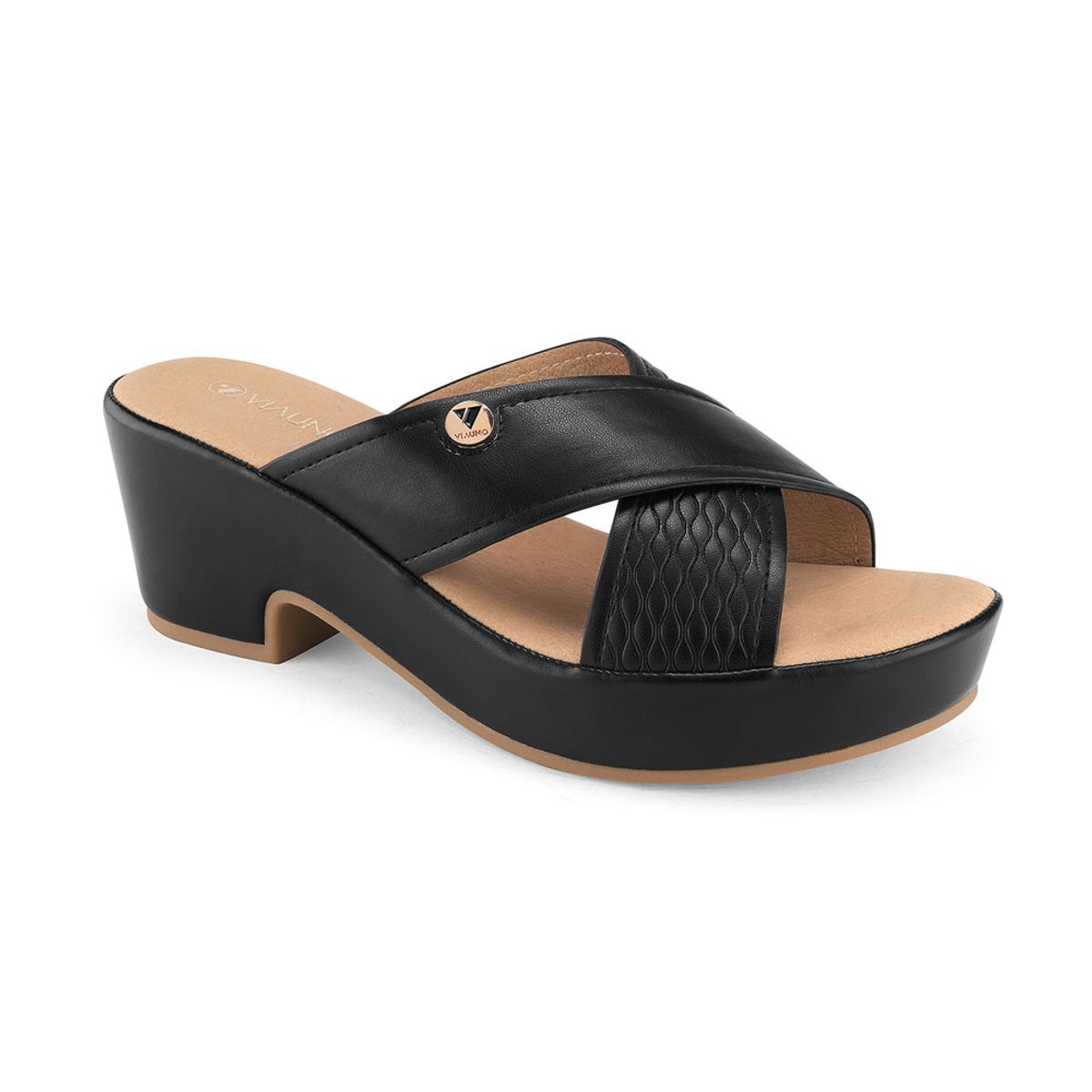 VIA UNO - Sandalias Via Uno 3F8743-Es6 Black - Mujer