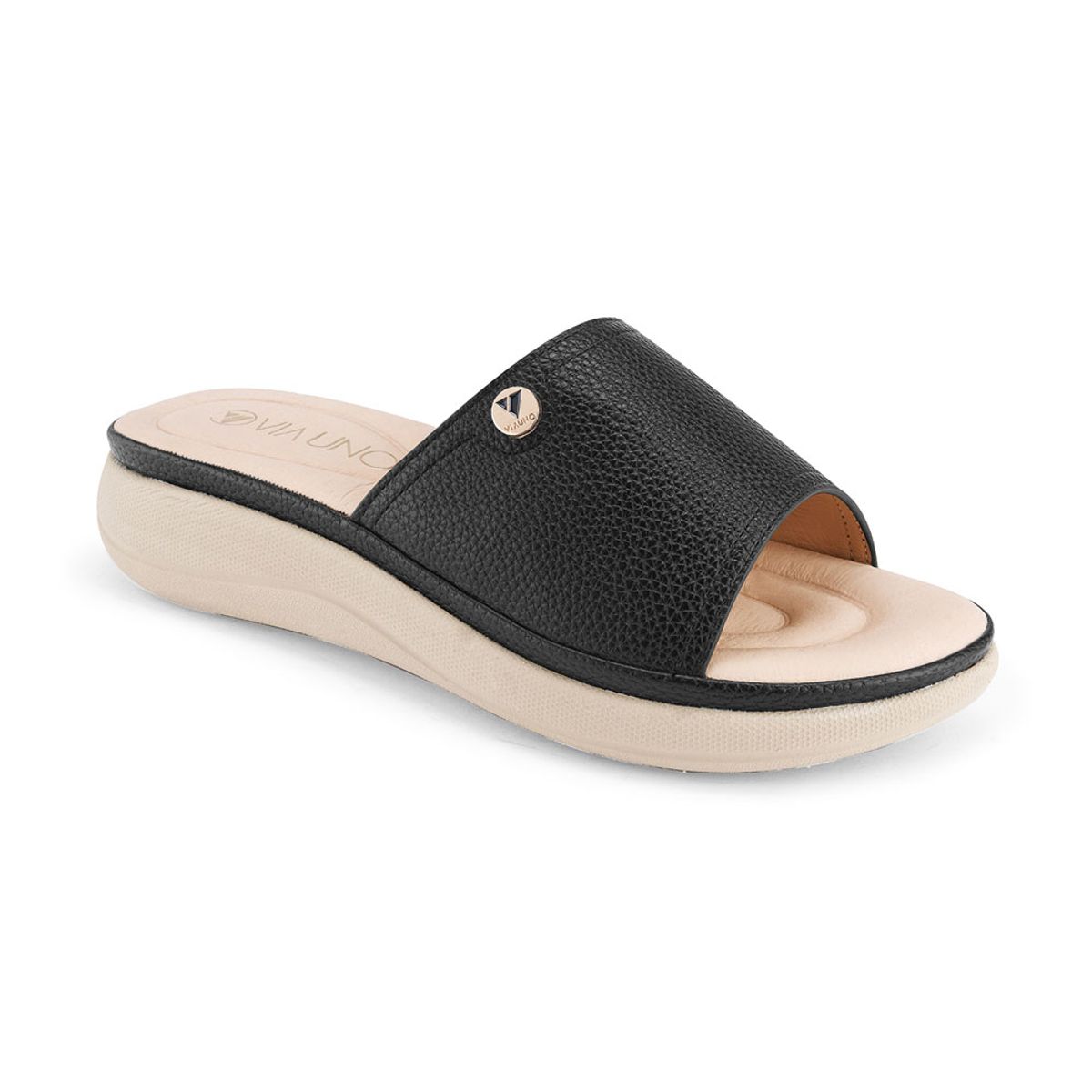 VIA UNO - Sandalias Via Uno 1389-6 Black - Mujer