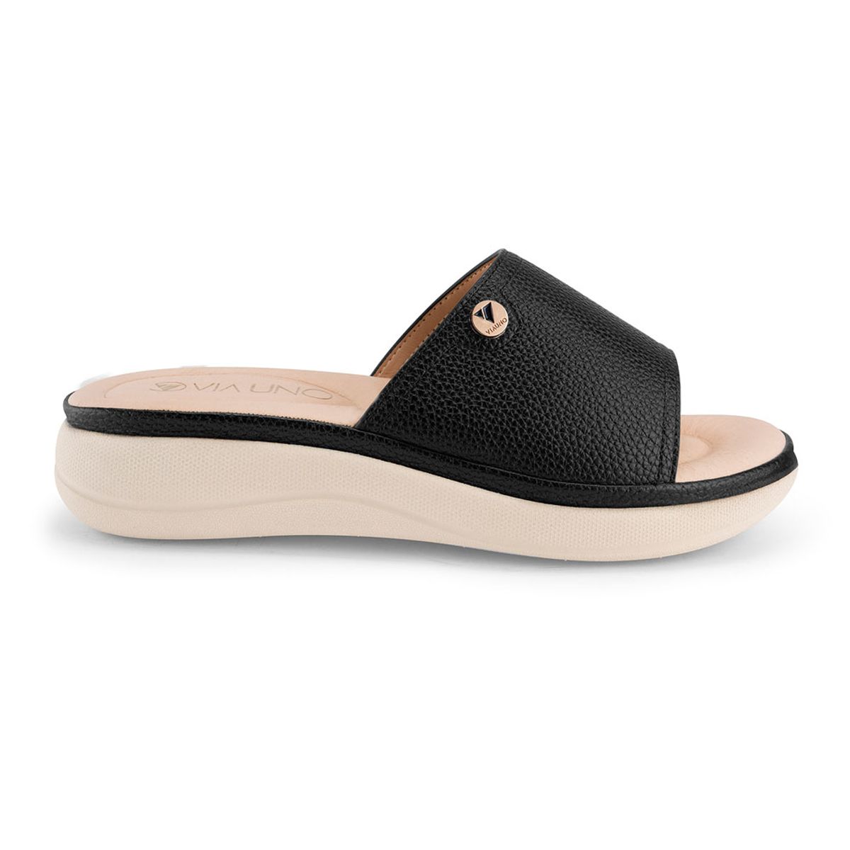 VIA UNO - Sandalias Via Uno 1389-6 Black - Mujer