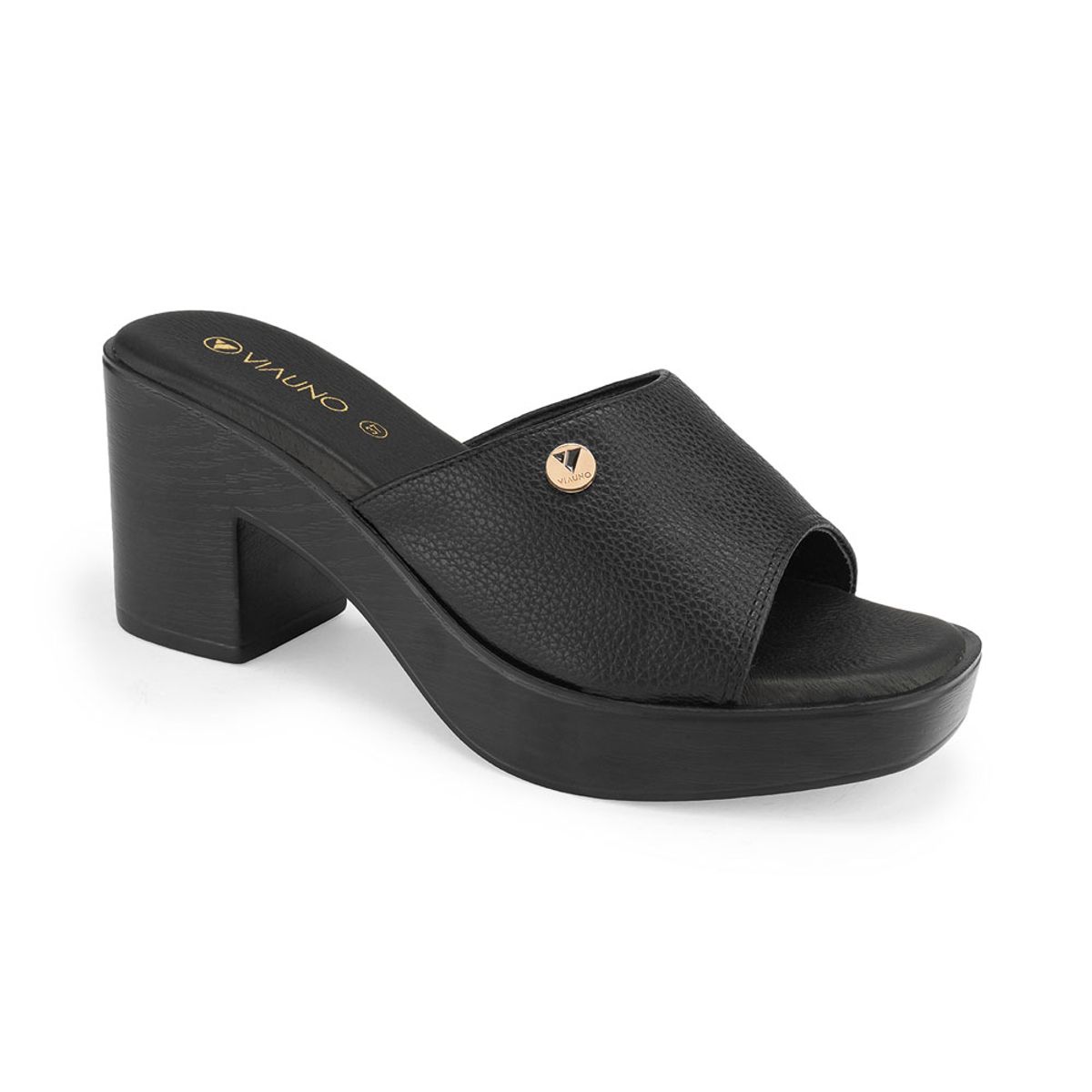 VIA UNO - Sandalias Via Uno 3T23732-7 BlackBeige - Mujer