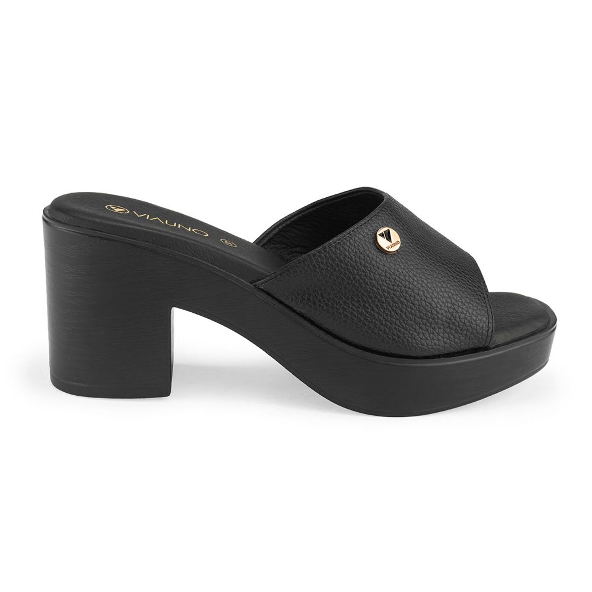 VIA UNO - Sandalias Via Uno 3T23732-7 BlackBeige - Mujer