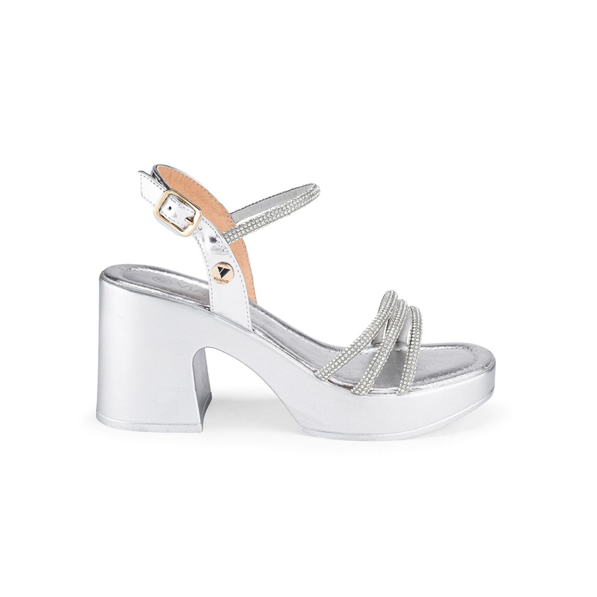 VIA UNO - Sandalias Via Uno 2B760-11 Silver - Mujer