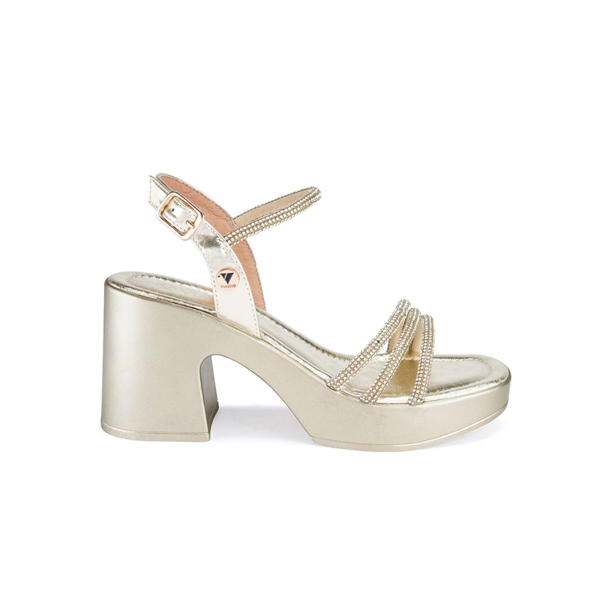 VIA UNO - Sandalias Via Uno 2B760-11 Gold - Mujer