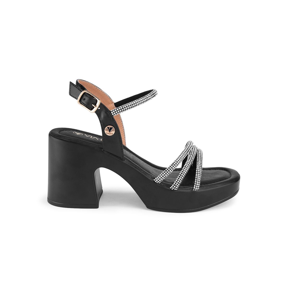 VIA UNO - Sandalias Via Uno 2B760-11 Black - Mujer