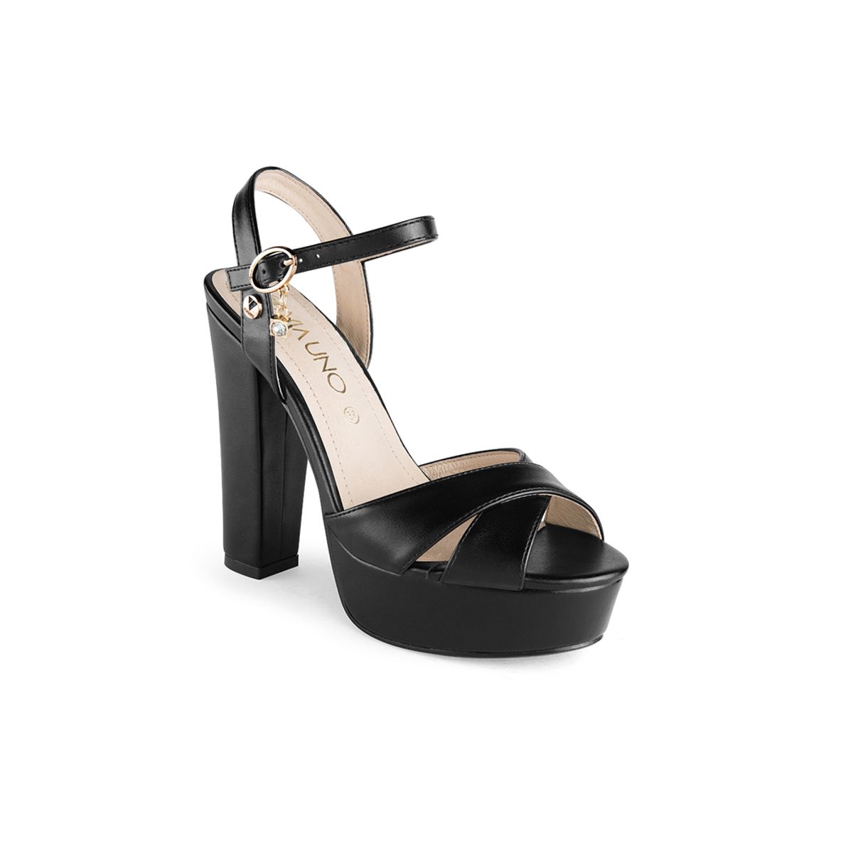 VIA UNO - Sandalias Via Uno 7M1800-77 Black - Mujer