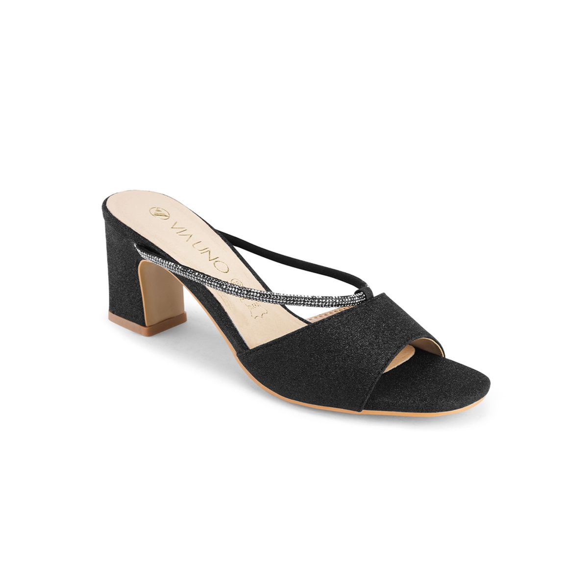VIA UNO - Sandalias Via Uno 2G9123-6 Black - Mujer