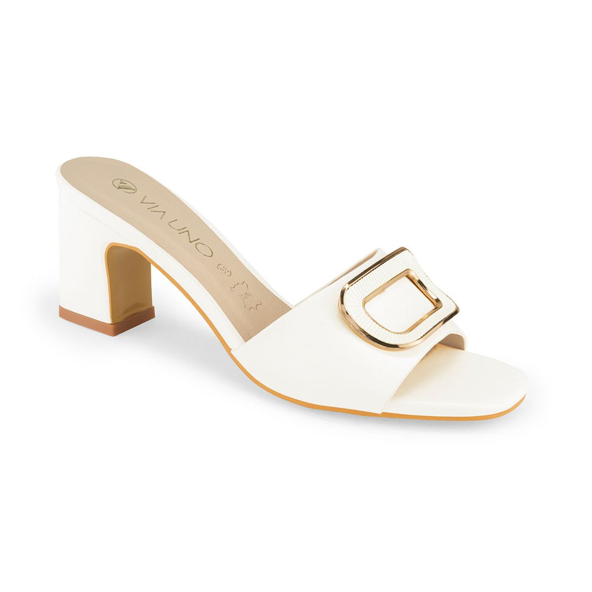 VIA UNO - Sandalias Via Uno 2G9123-9 White - Mujer
