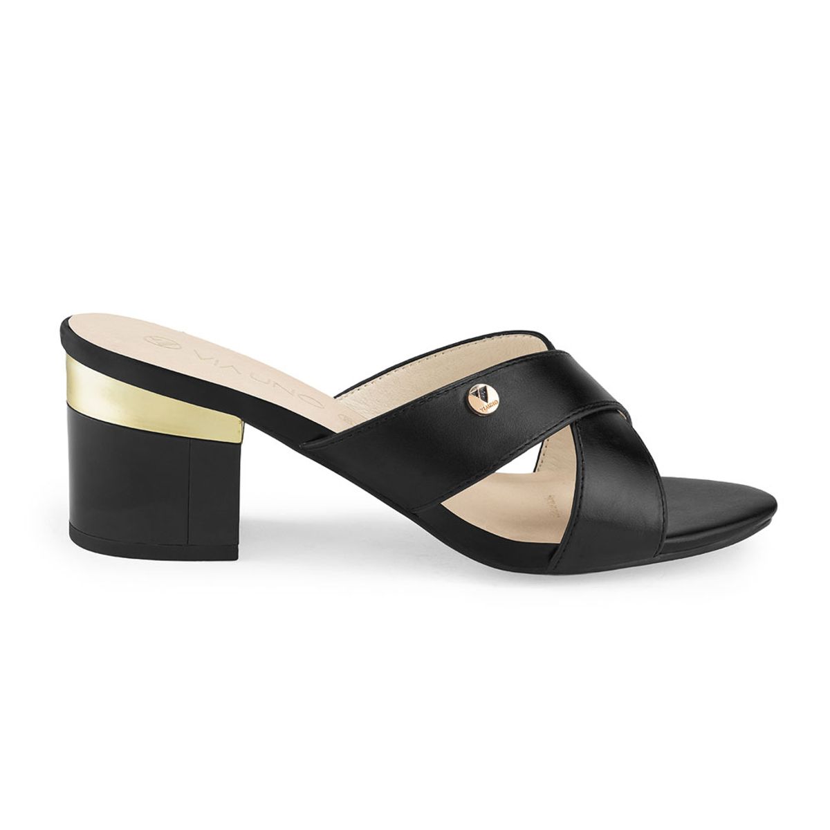 Via Uno - Sandalias Via Uno 6F599-22 Black - Mujer