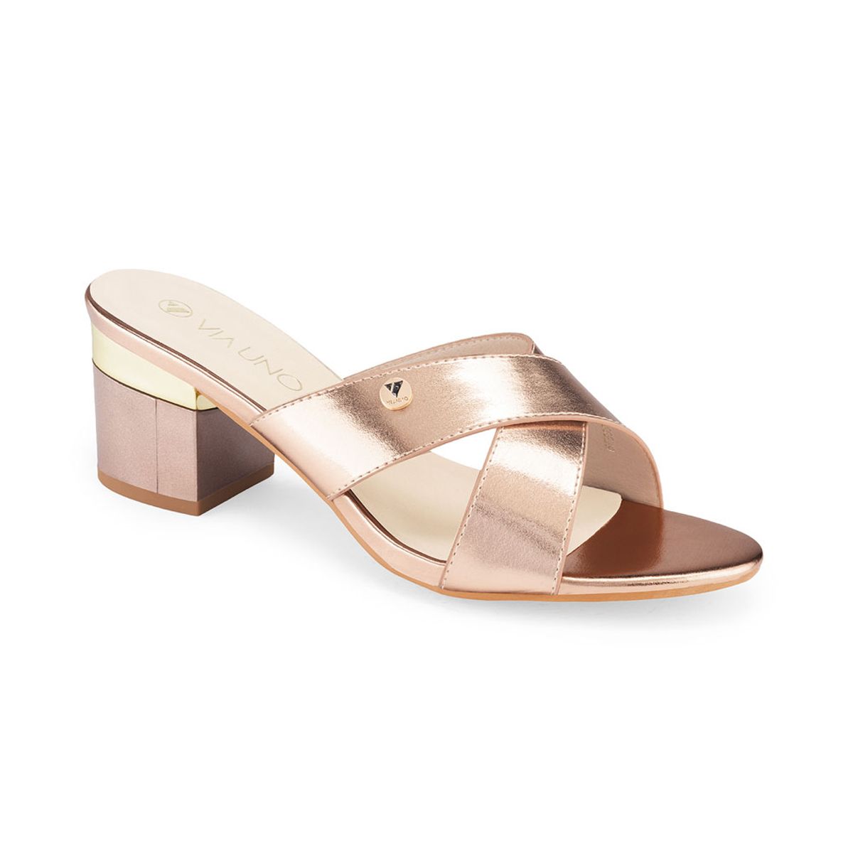 Via Uno - Sandalias Via Uno 6F599-22 Gold - Mujer