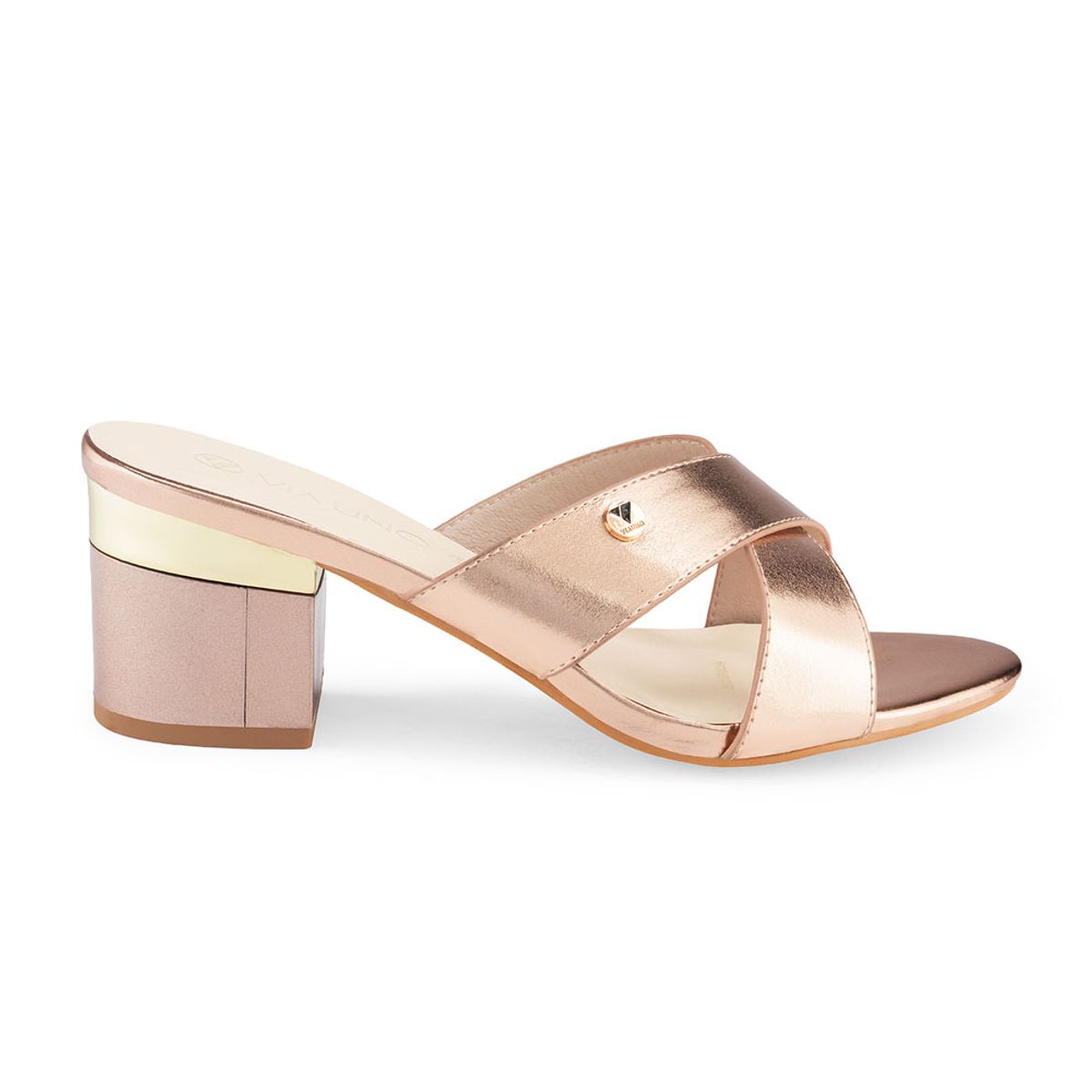Via Uno - Sandalias Via Uno 6F599-22 Gold - Mujer