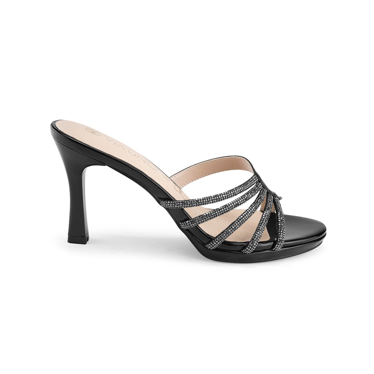 VIA UNO - Sandalias Via Uno 8T110-20F Black - Mujer