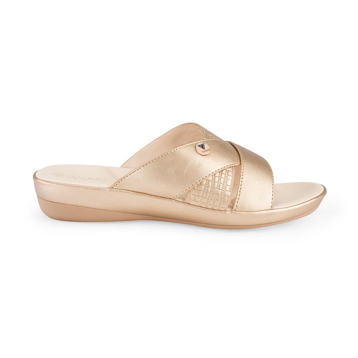 VIA UNO - Sandalias Via Uno 2A3578-6 Gold - Mujer