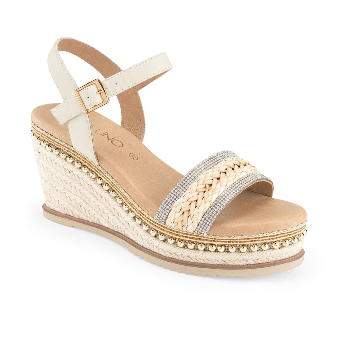 VIA UNO - Sandalias Via Uno 6W9304-3 Off White - Mujer