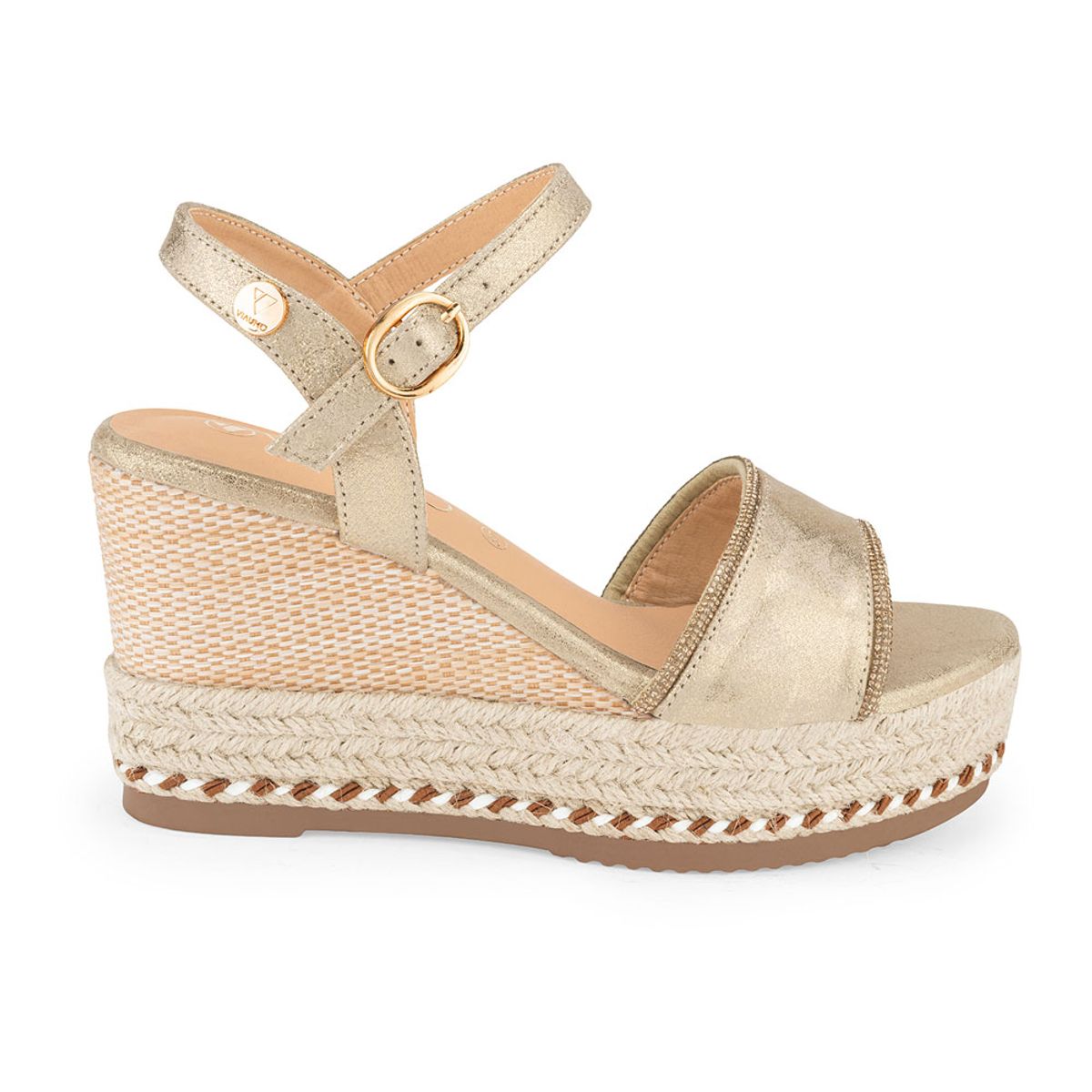 VIA UNO - Sandalias Via Uno 6W6415-36 Light Gold - Mujer