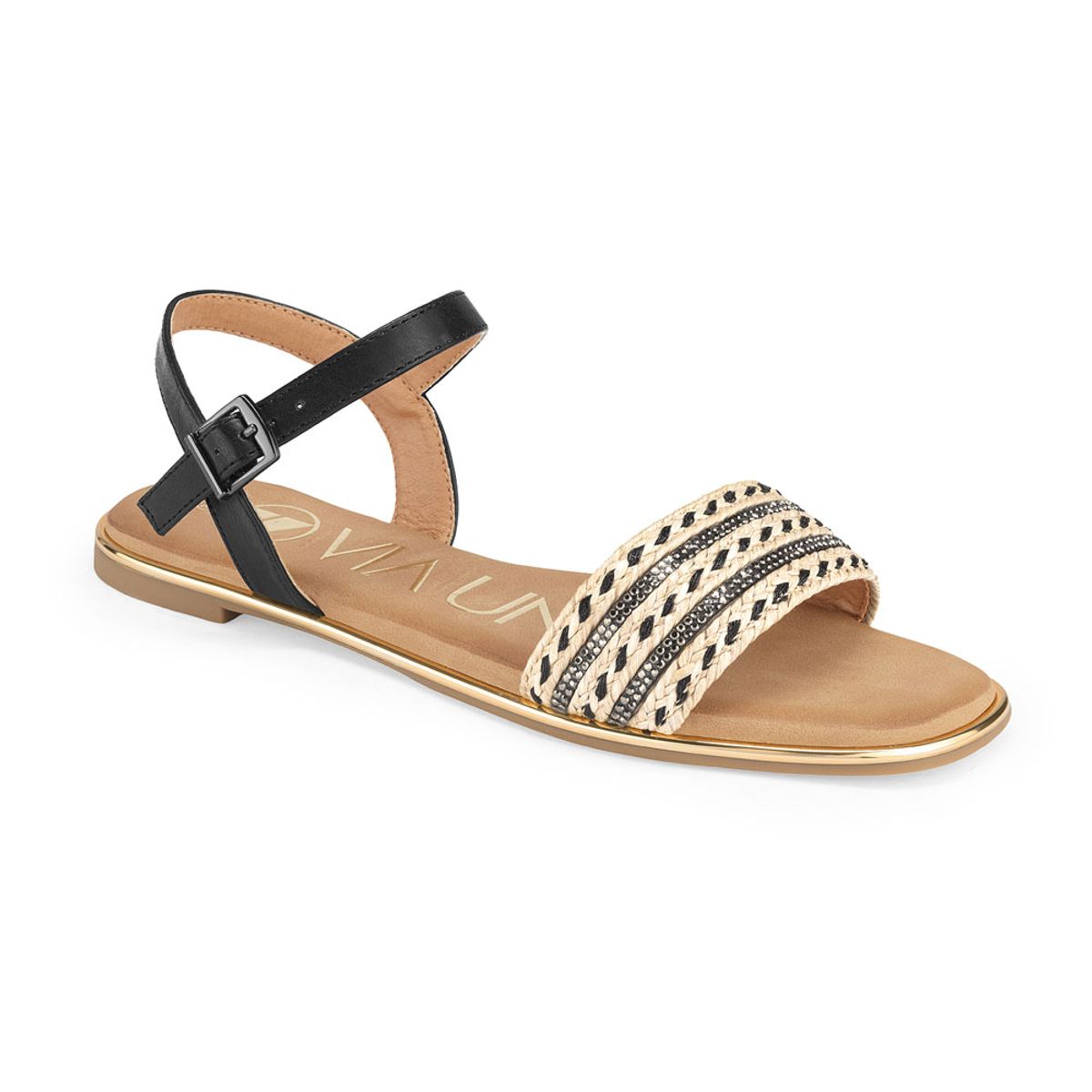 VIA UNO - Sandalias Via Uno 6W9223-19 Black - Mujer