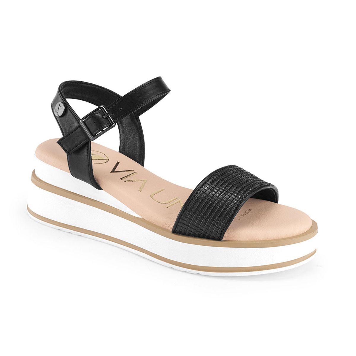 VIA UNO - Sandalias Via Uno 6Z8889-19 Black - Mujer
