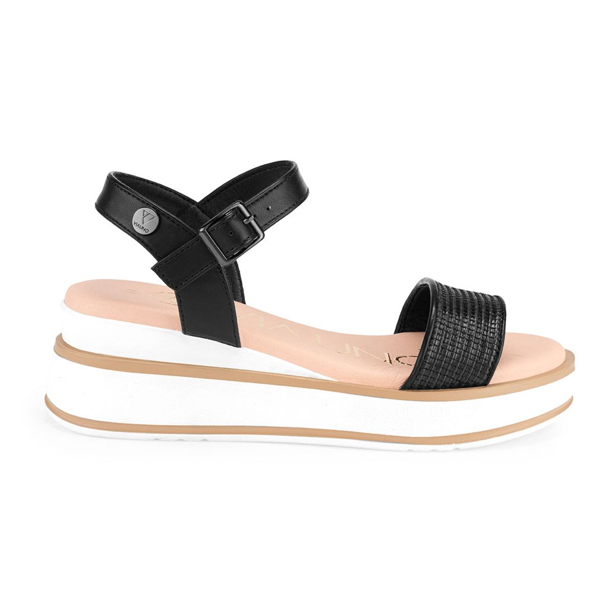VIA UNO - Sandalias Via Uno 6Z8889-19 Black - Mujer