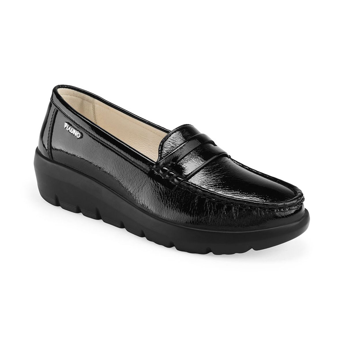 VIA UNO - Mocasin Via Uno 3Y9422-5 Black - Mujer
