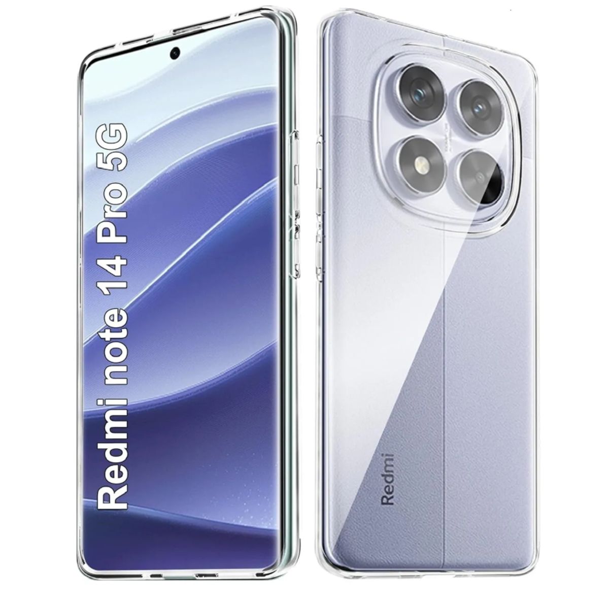 GENERICO - Case Space para Redmi Note 14 Pro 5G - Transparente