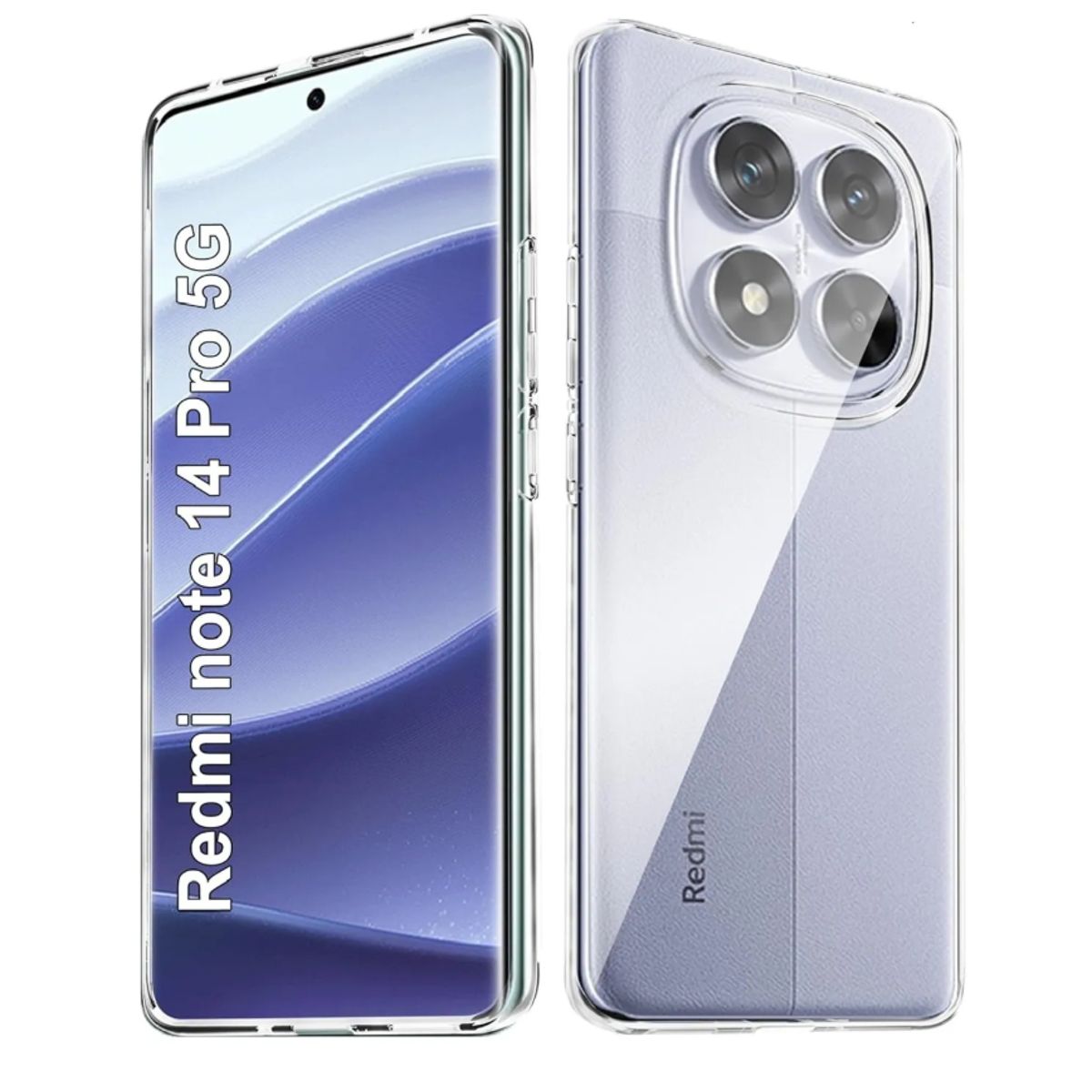 GENERICO - Case Space para Redmi Note 14 Pro 5G - Transparente