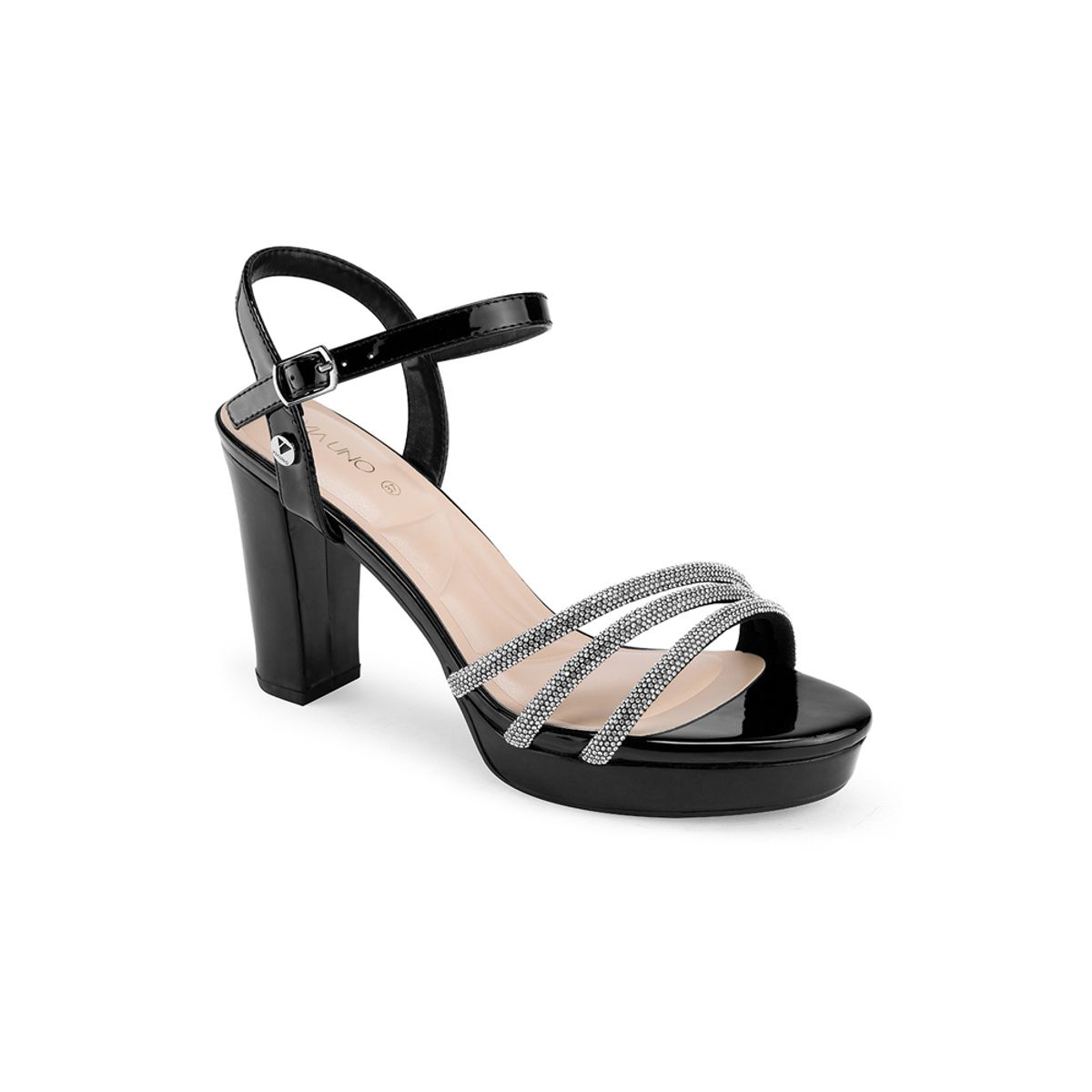 VIA UNO - Sandalias Via Uno Pl508 Black - Mujer