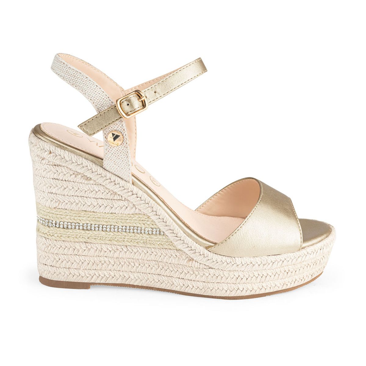 VIA UNO - Sandalias Via Uno Js17 GoldOff White - Mujer