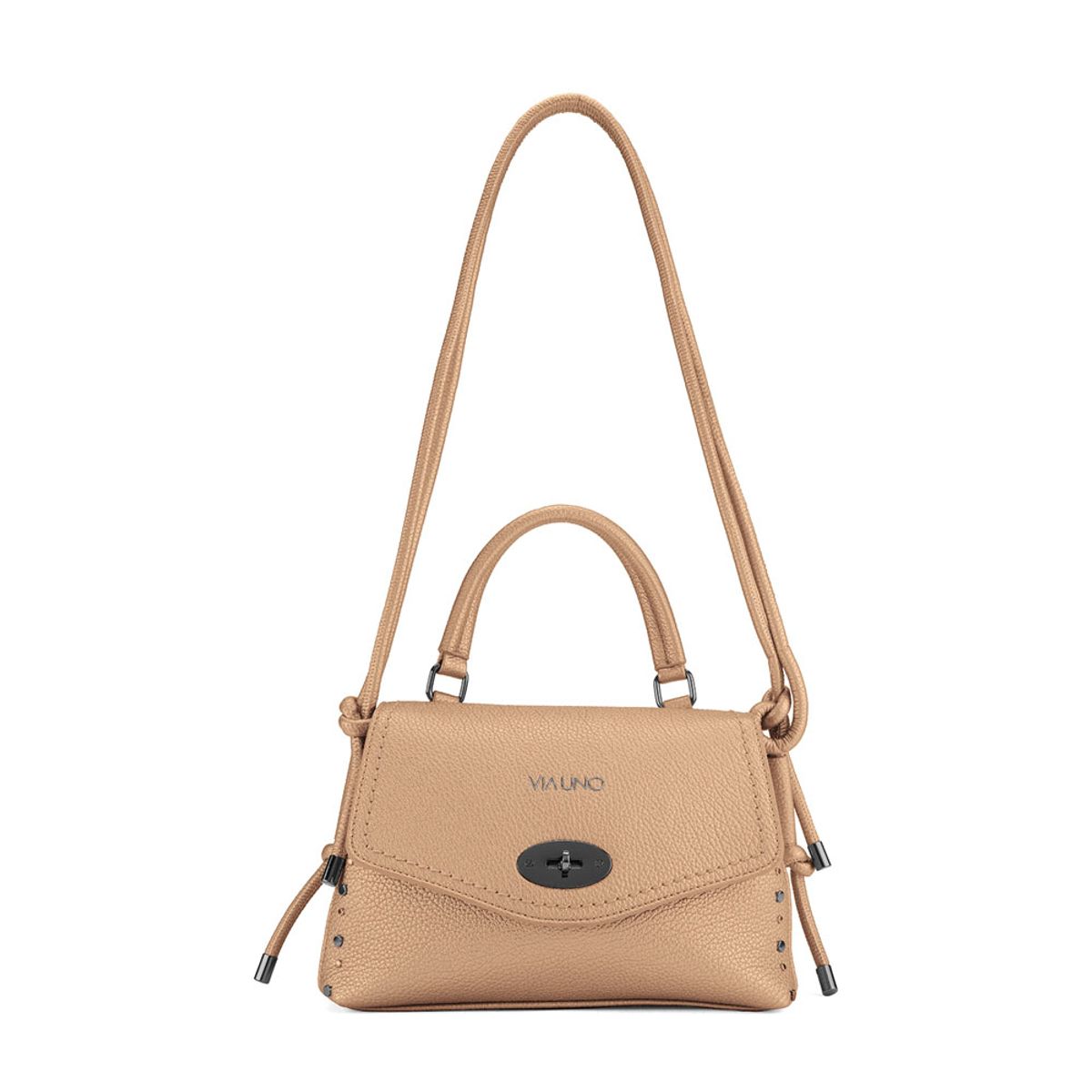 VIA UNO - Cartera Via Uno Rx9223 Dark Beige - Mujer