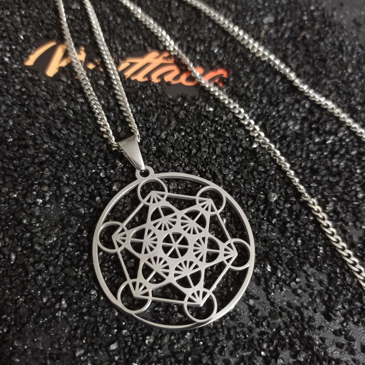 WATTACA - Collar Metatrón Acero Inoxidable - Joyas Wattaca