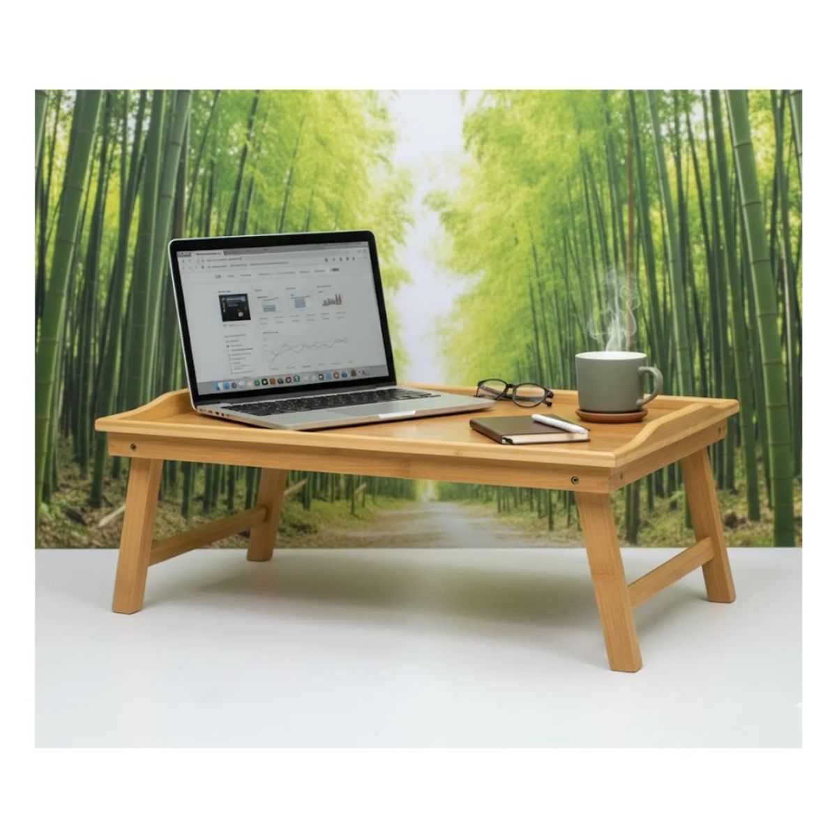 GENERICO - MESA PLEGABLE DE MADERA DE BAMBÚ