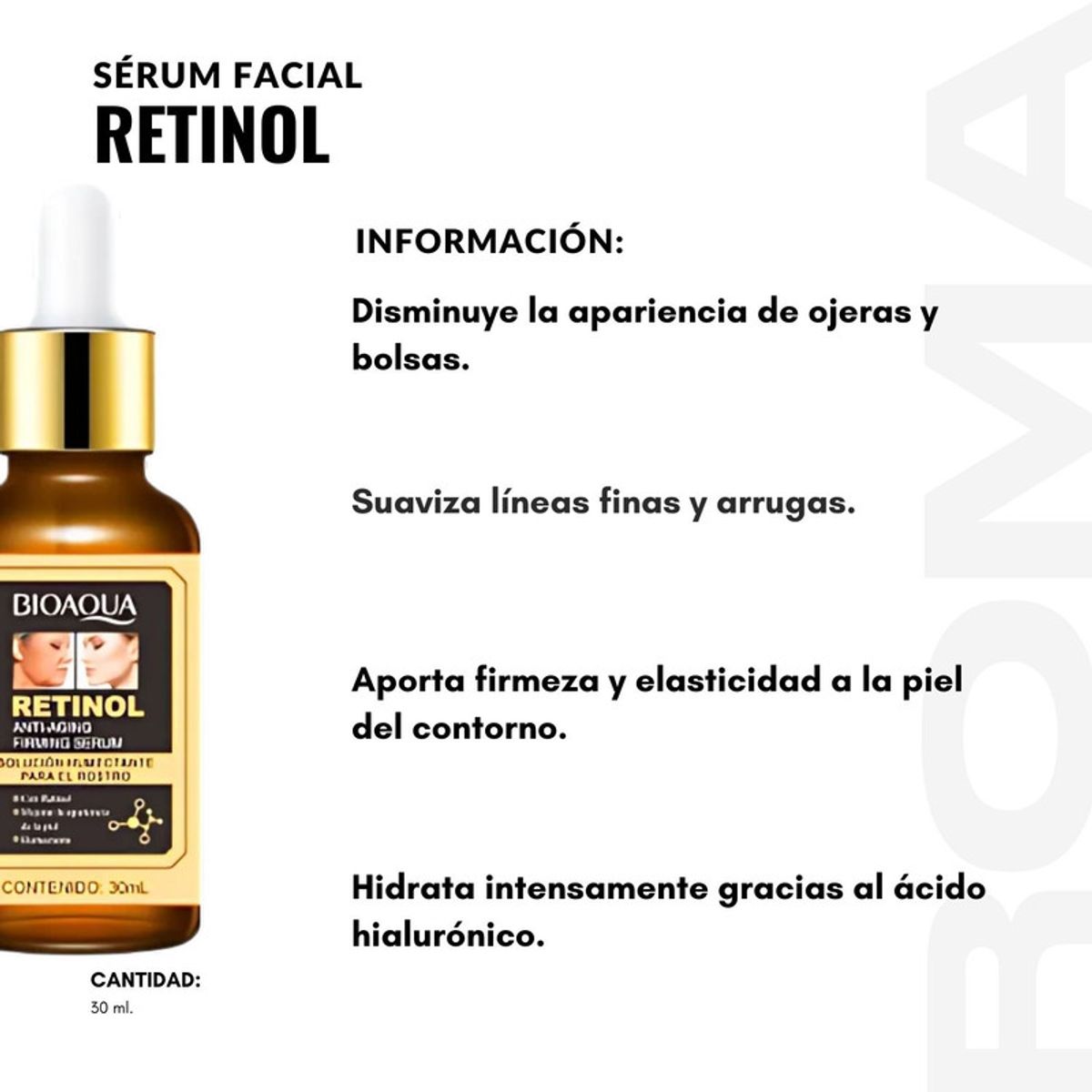 BIOAQUA - SÉRUM FACIAL RETINOL 30ML BIOAQUA