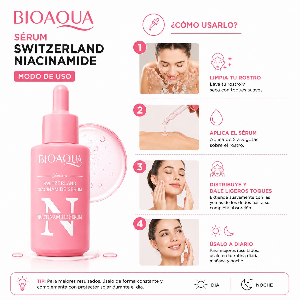 BIOAQUA - PACK 2 SÉRUM SWITZERLAND NIACINAMIDE 30ML BIOAQUA