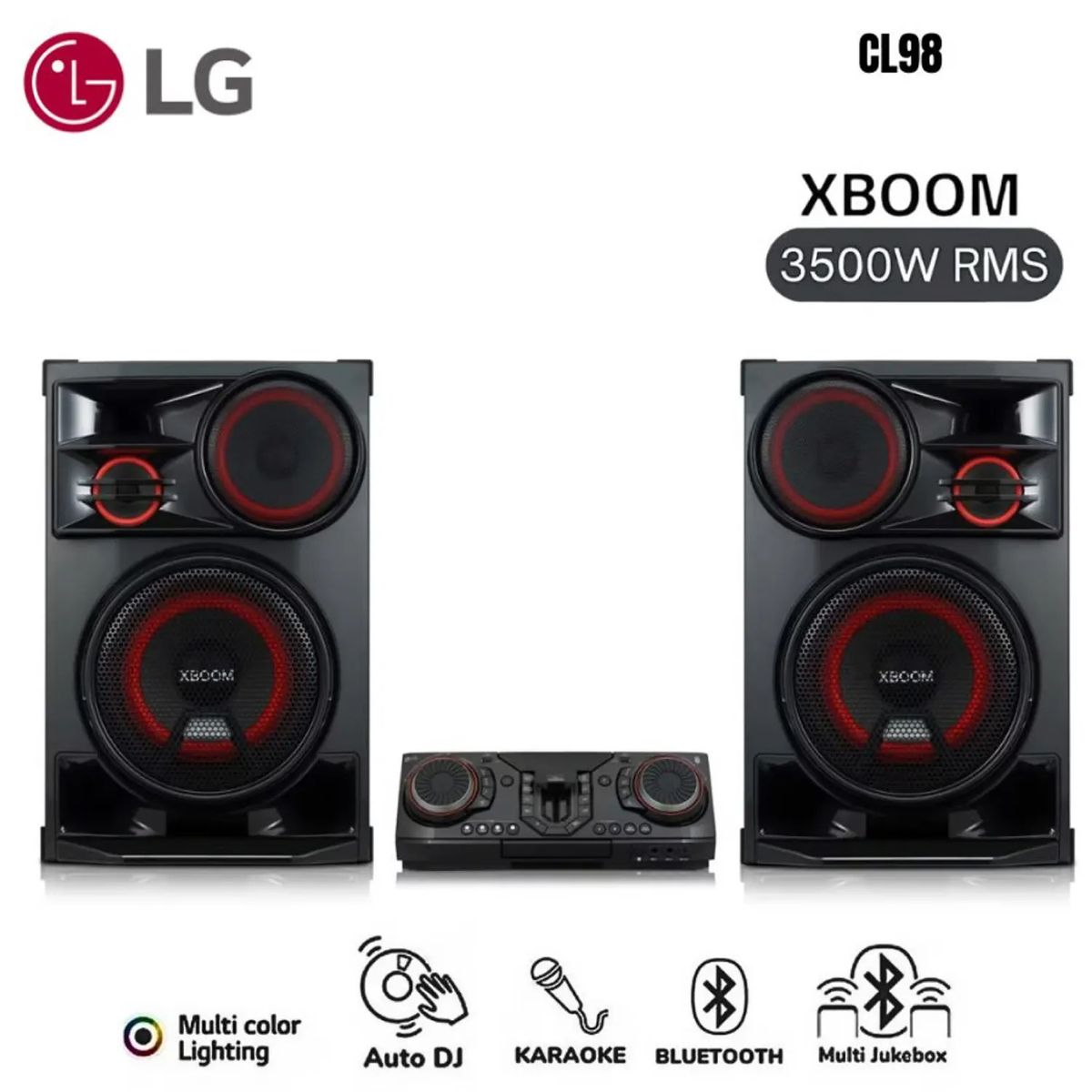 LG - Minicomponente LG Xboom CL98 Bluetooth 3500W RMS