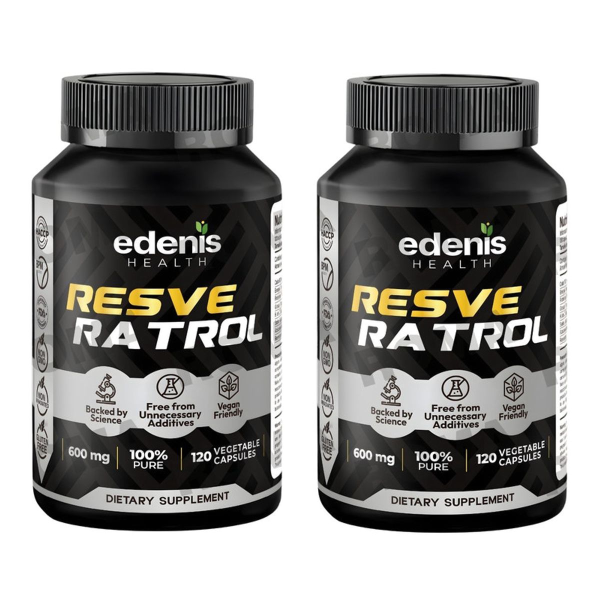 EDENIS HEALTH - PACK 2 RESVERATROL 120 CÁPSULAS EDENIS HEALTH