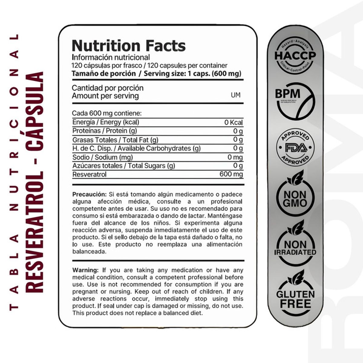 EDENIS HEALTH - PACK 2 RESVERATROL 120 CÁPSULAS EDENIS HEALTH