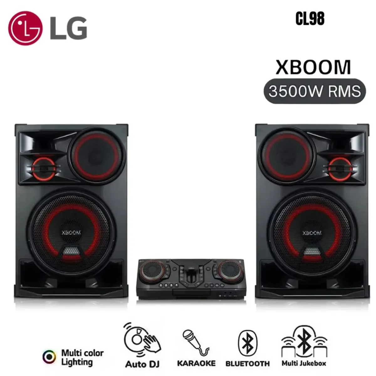 LG - Minicomponente LG Xboom CL98 Bluetooth 3500W RMS