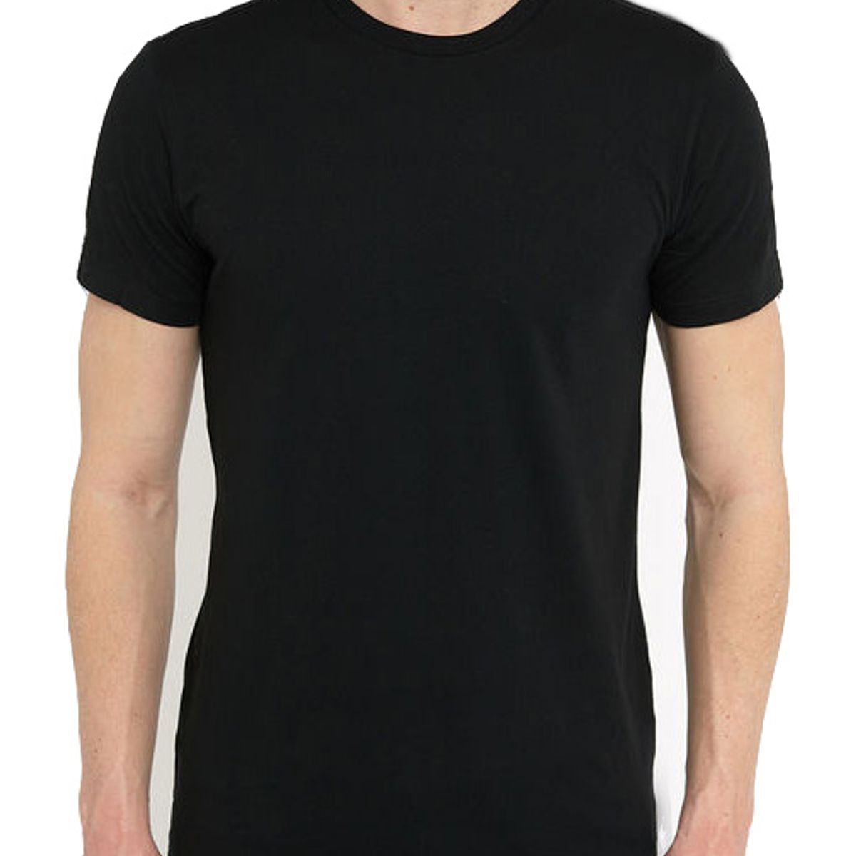 GENERICO - Polo 100% Algodón Manga Corta Hombre Negro