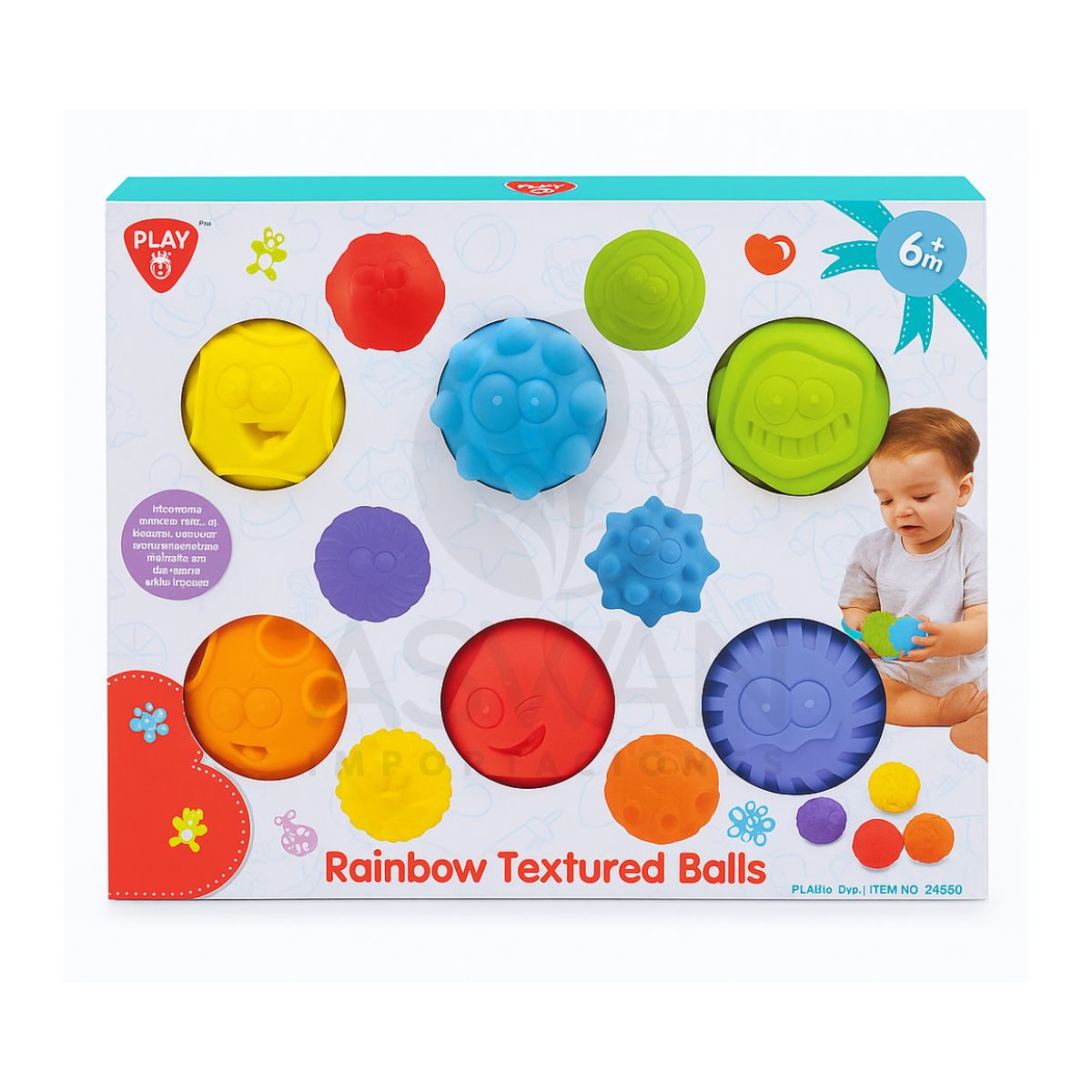 GENERICO - Set de 6 Pelotas Sensoriales para Bebé