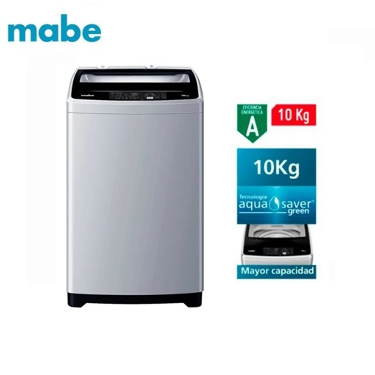 MABE - Lavadora Automatica Mabe de 10Kg LMAP1012WGBB0