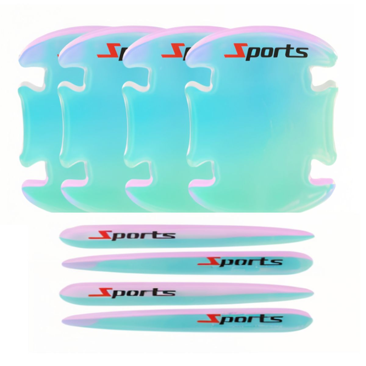 JET - Kit Protector De Manijas 8pcz Pegable Elegante Auto Camioneta